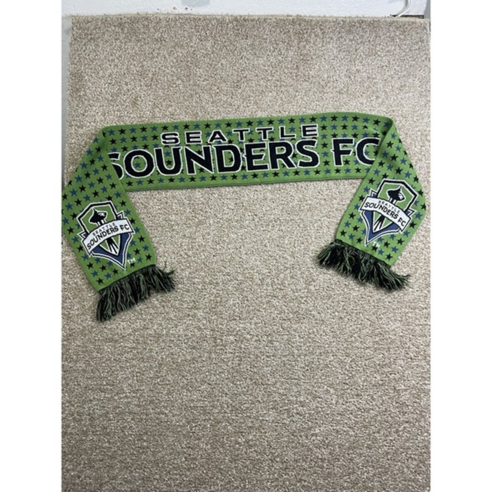 Seattle Sounders 2016 Unisex Winter Fringed Knit Scarf Made in‎ Polonia